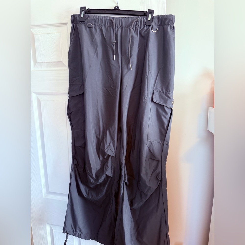 Grey Cargo Pants